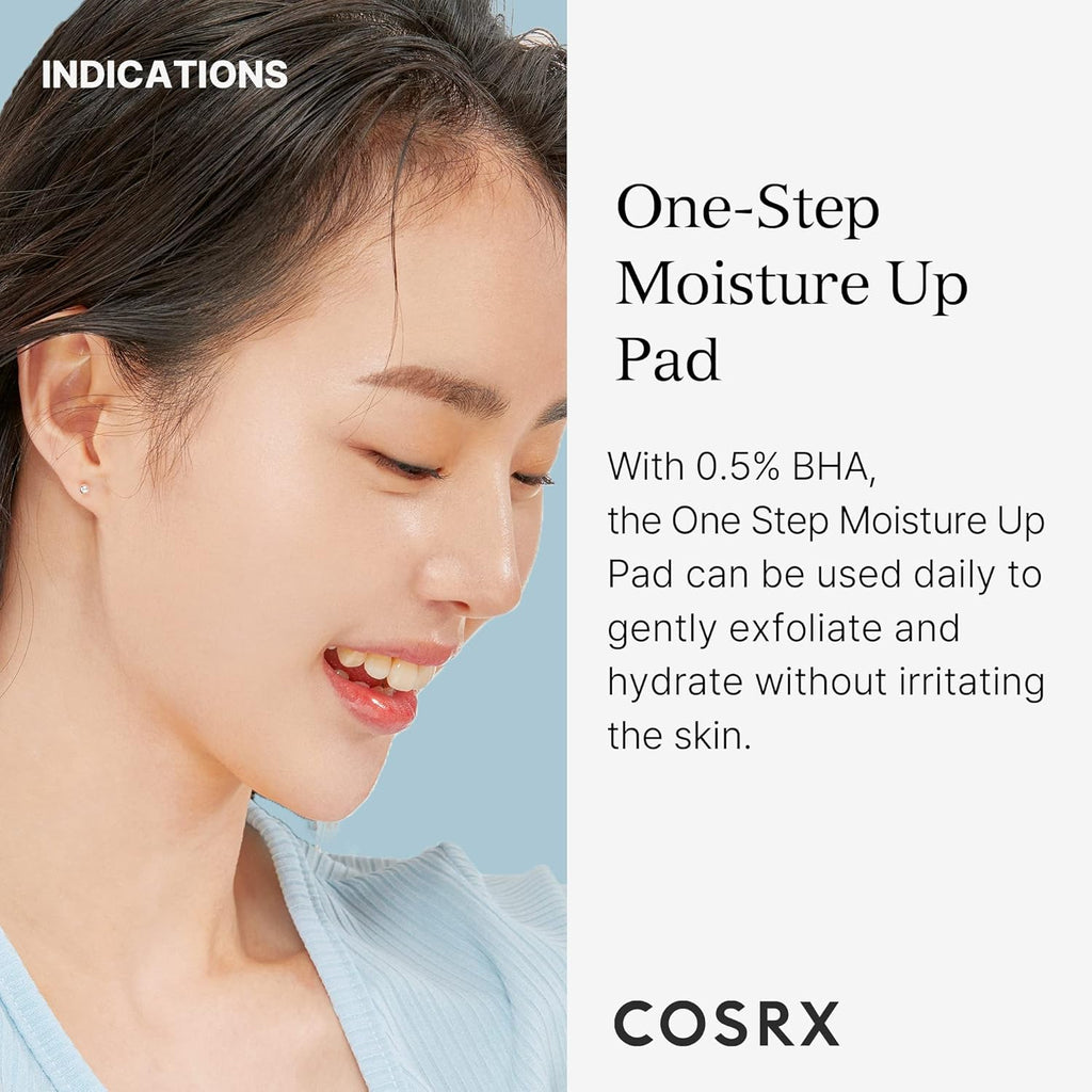 One Step Moisture up 70 Pads 20 Ml Gentle Daily Exfoliant for Sensitive Skin, Preventing Breakouts, Moisturizing, Nourishing…