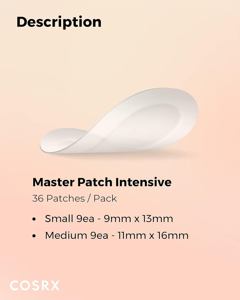 Master Pimple Patch Intensive 36 Patches Value Pack | Patch in 2 Sizes | Oval Hydrocolloid Pimple Patches with Tea Tree Oil Fot Spot, Zit, Pimple Treatment
