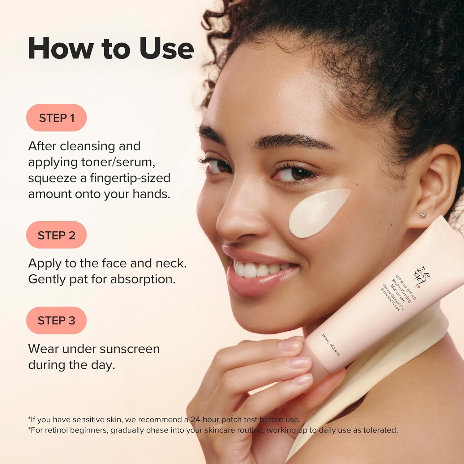 Beauty of Joseon Revive Firming Moisturizer Ginseng Ceramide + Fermented Retinol for Dry, Sensitive Skin Korean Skincare for Women and Men, 60Ml