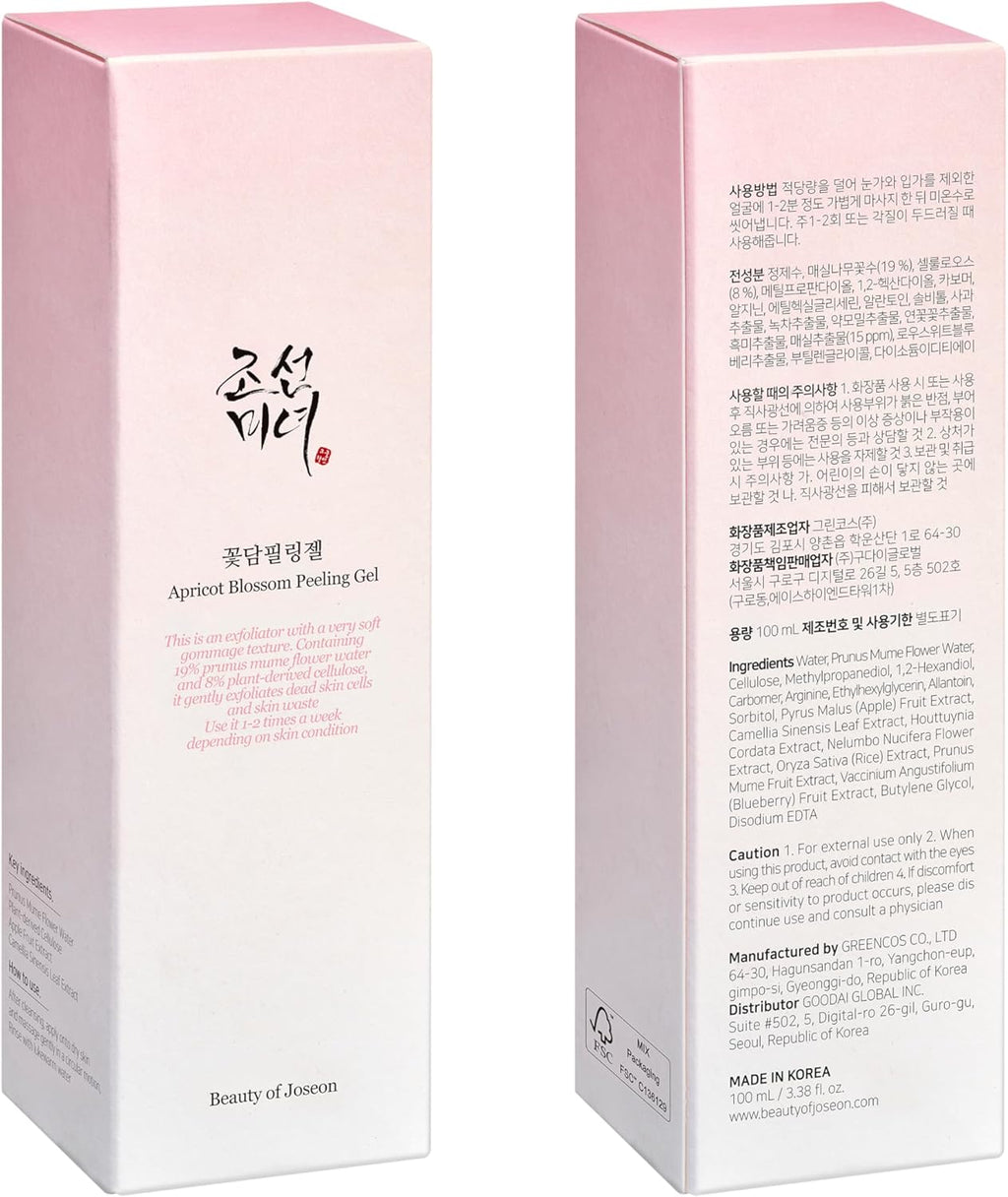 Beauty of Joseon Apricot Blossom Peeling Gel (100Ml, 3.38 Fl.Oz)