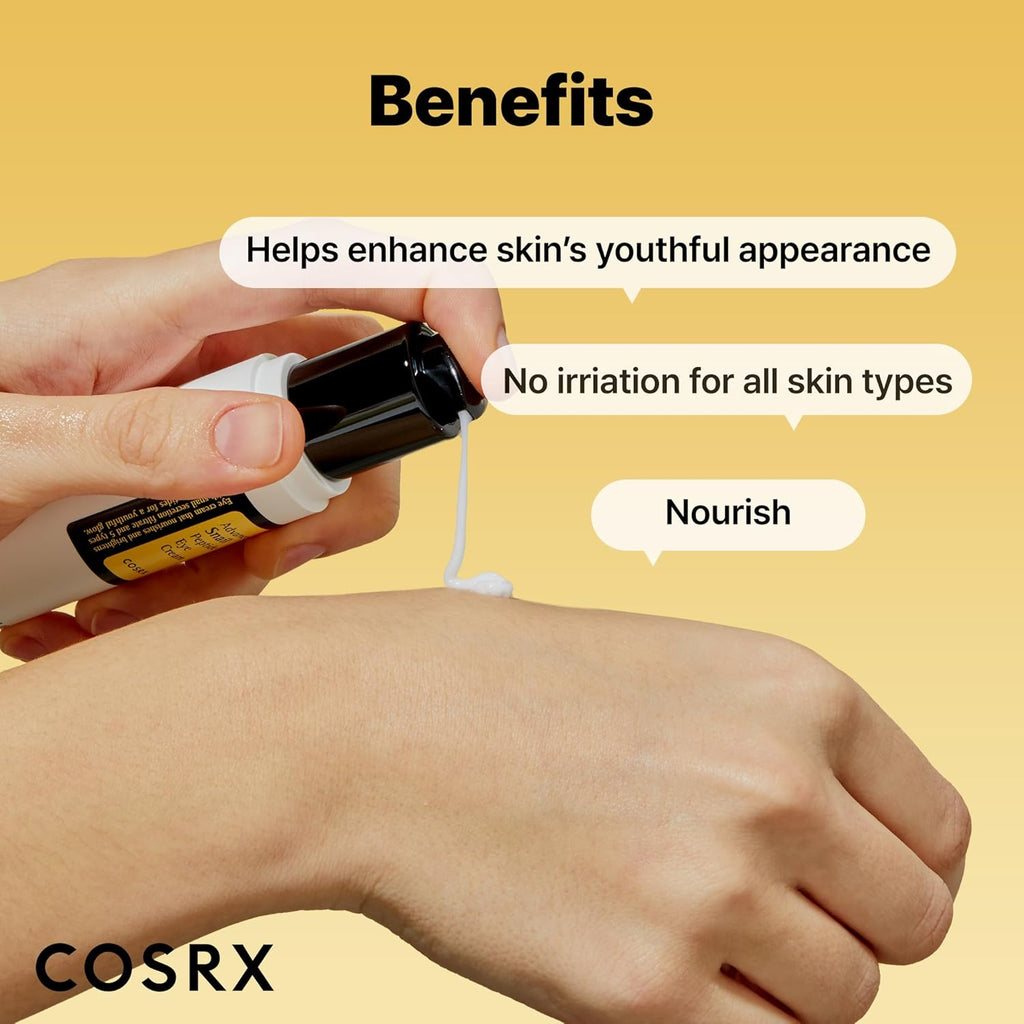 Snail Peptide Eye Cream with 73.7% Snail Mucin and Niacinamide, Brightening Korean Night Cream for Fine Lines and Dark Circles, Korean Skin Care