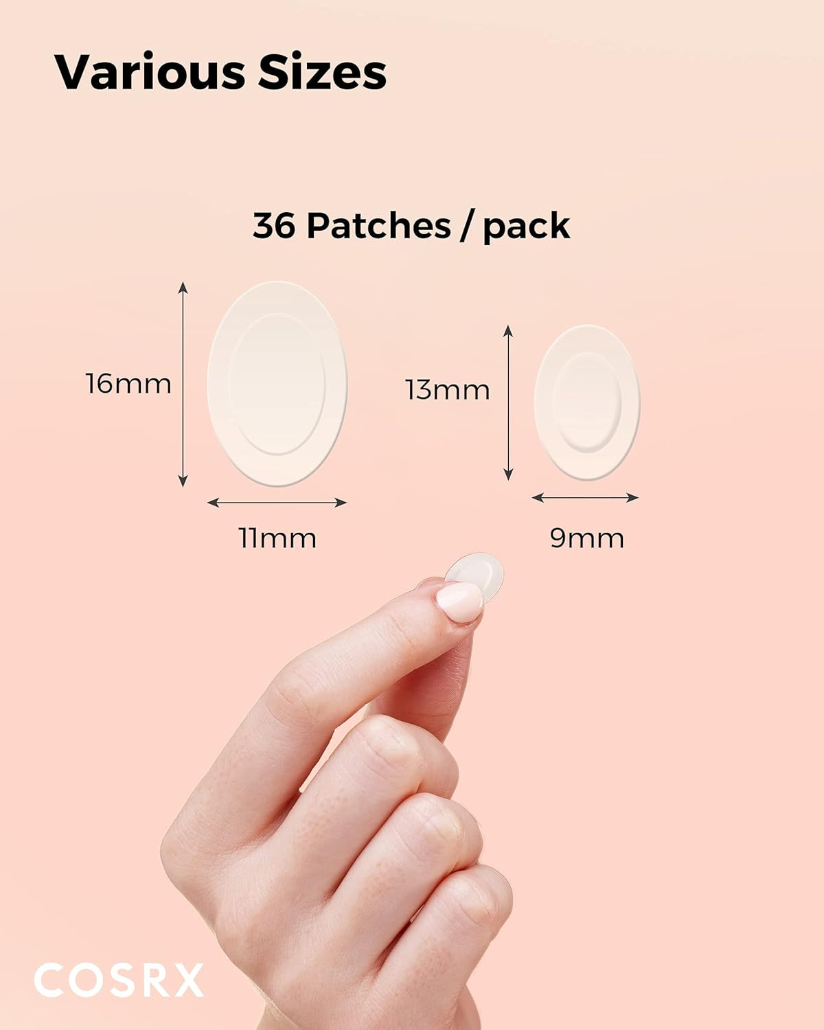 Master Pimple Patch Intensive 36 Patches Value Pack | Patch in 2 Sizes | Oval Hydrocolloid Pimple Patches with Tea Tree Oil Fot Spot, Zit, Pimple Treatment