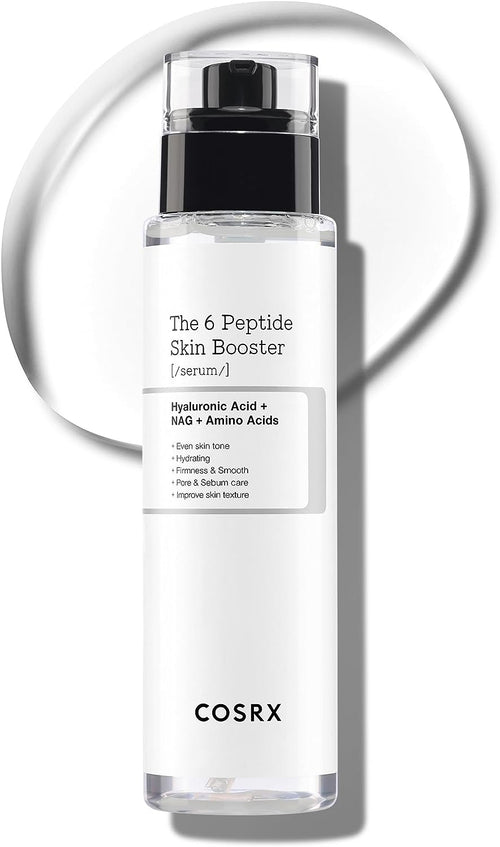 6 Peptide Collagen Serum Face Toner with Niacinamide & Hyaluronic Acid, Hydrating & Firming Korean Essence, Anti-Wrinkle & Pore-Tightening Serum for Plump & Even Skin Tone, Korean Skincare 150Ml