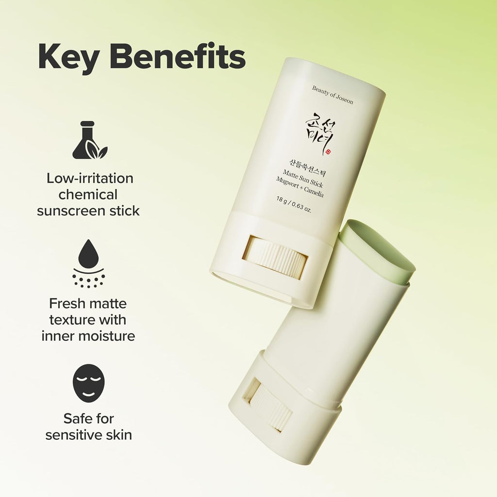 Beauty of Joseon Matte Sun Stick : Mugwort+Camelia(18G, 0.63Fl.Oz)