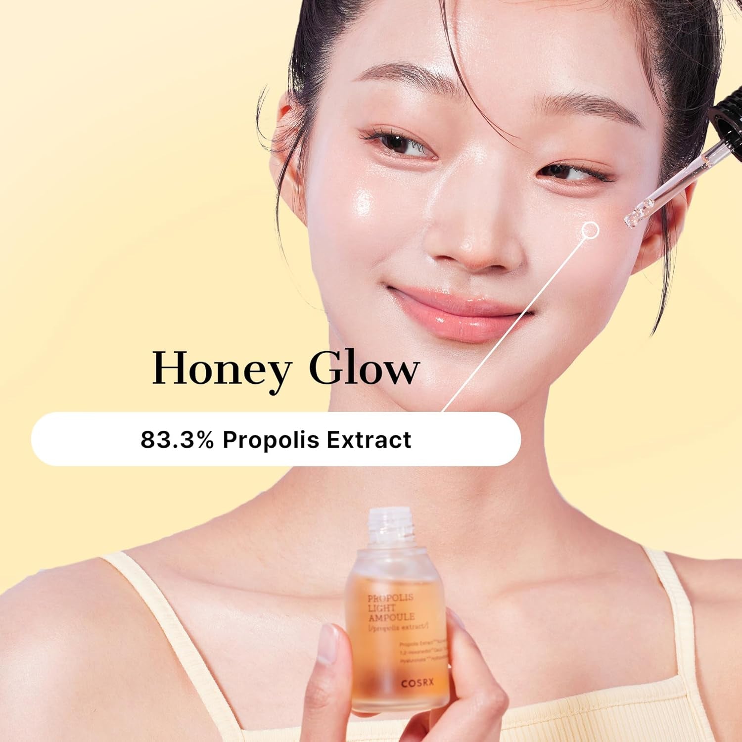 Full Fit Propolis Ampoule 83% Propolis Extract, Korean Glow Serum for for Face, Moisturising Face Serum for Radiant Healthy Glow and Deep Hydration, Korean Skincare 30Ml