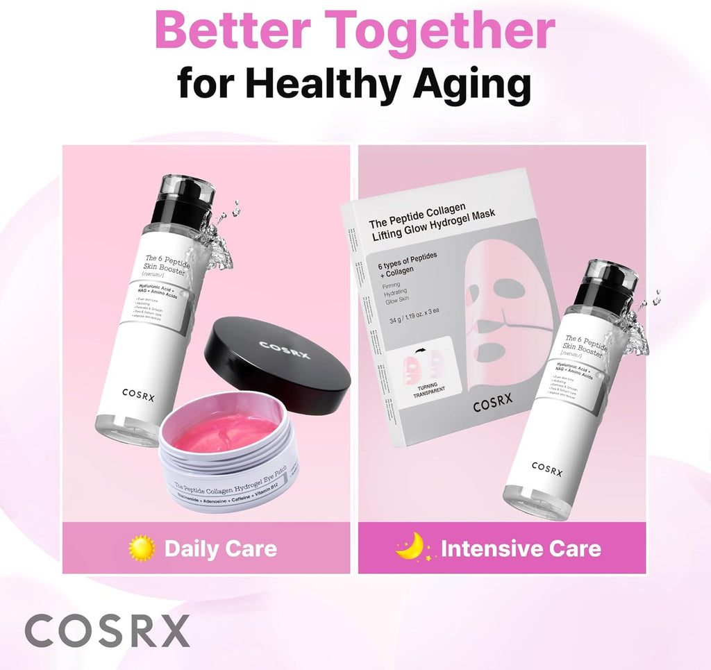Pink Peptide Collagen Hydrogel Eye Patches Wrinkle Patches for Puffy Eyes, Dark Circles, Eye Bags, Wrinkles and Fine Lines, Firming and Depuffing under Eye Masks, Korean Skincare 60 Patches