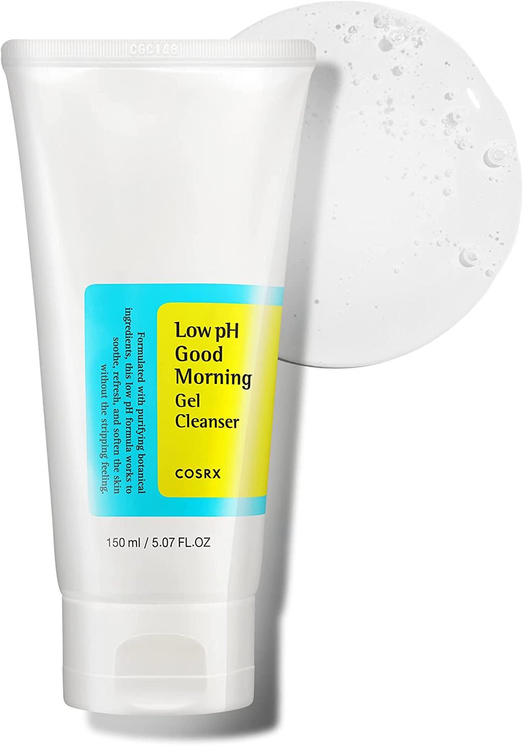 Low Ph Good Morning Gel Cleanser, 5.07 Fl.Oz / 150Ml | Mild Face Cleanser | Korean Skin Care for Acne Prone Skin, PH Balancing, anti Acne, Breakouts Treatment