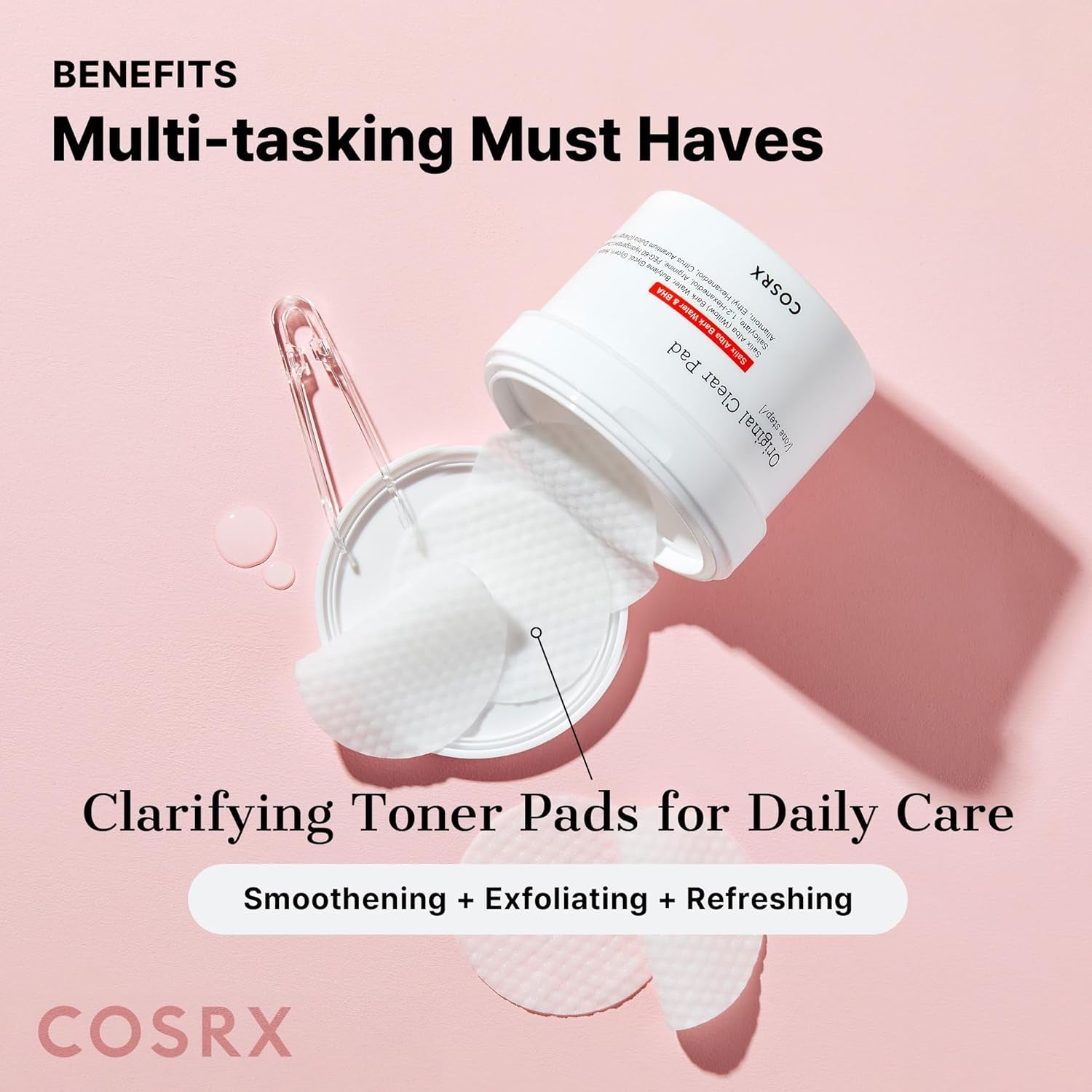 One Step Original Clear Pad, 70 Pads | BHA Toner-Soaked | Exfoliating and Cleansing Pad…