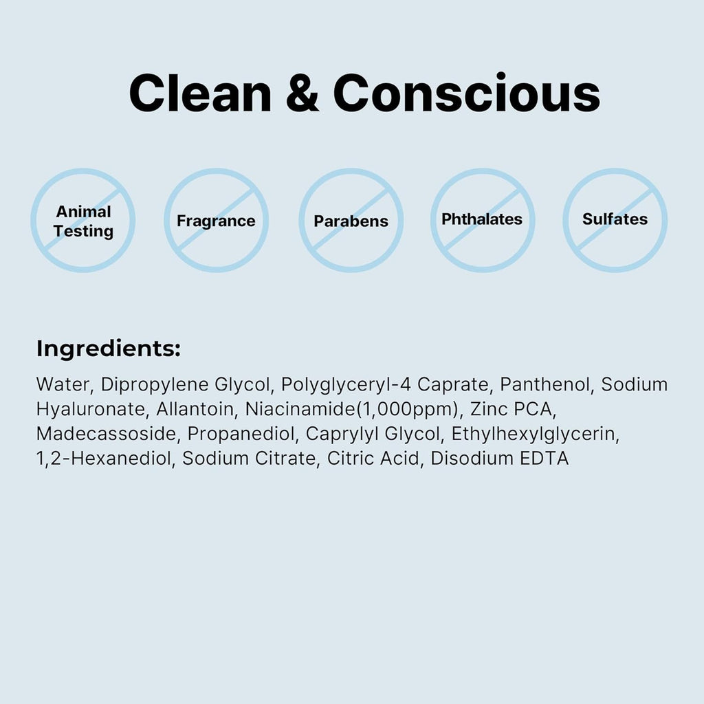 Low Ph Niacinamide Micellar Cleansing Water 13.52Fl.Oz/400Ml, Daily Mild Facial Cleansing Wash for Sensitive Skin, Sebum Control, Paraben Free, Korean Skincare