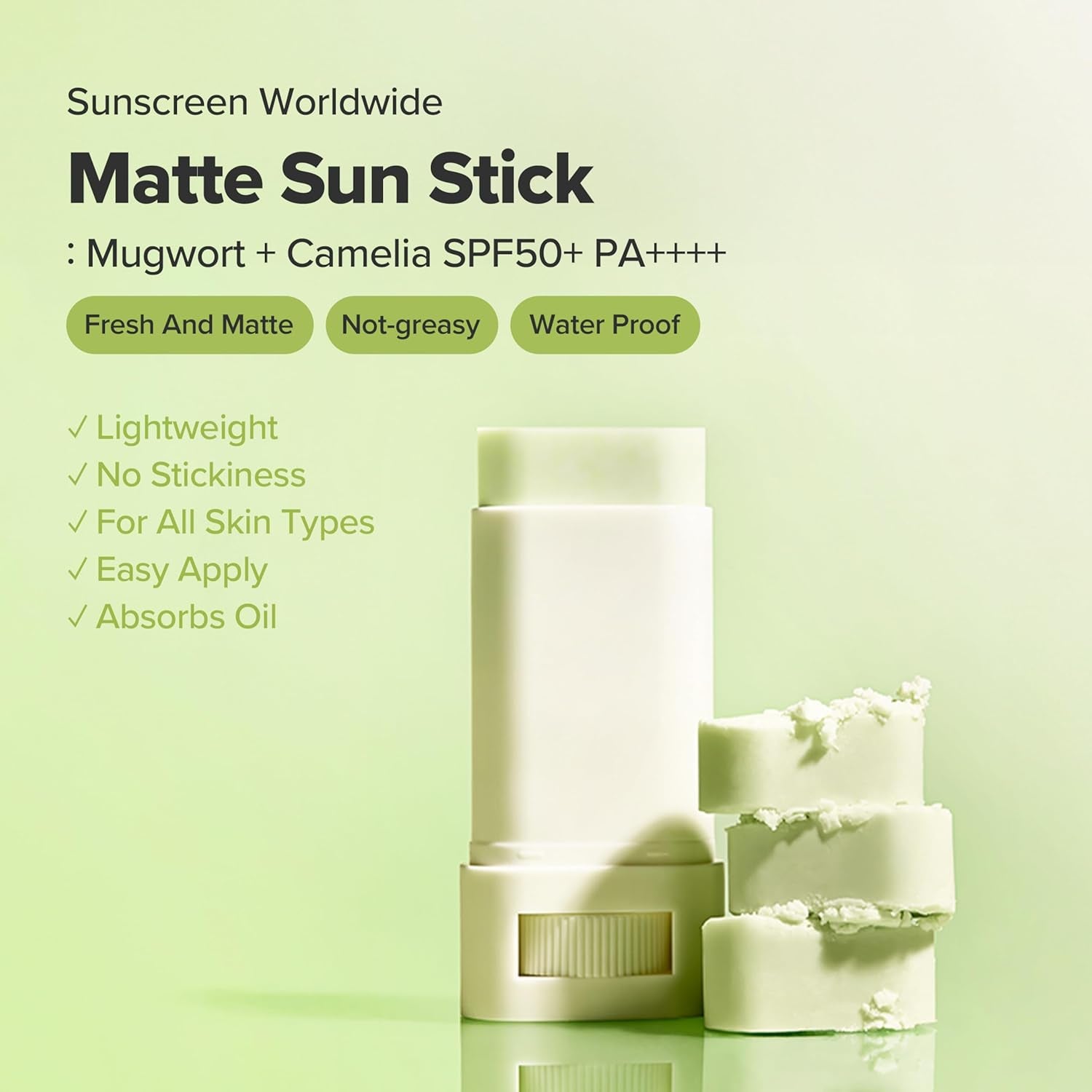 Beauty of Joseon Matte Sun Stick : Mugwort+Camelia(18G, 0.63Fl.Oz)